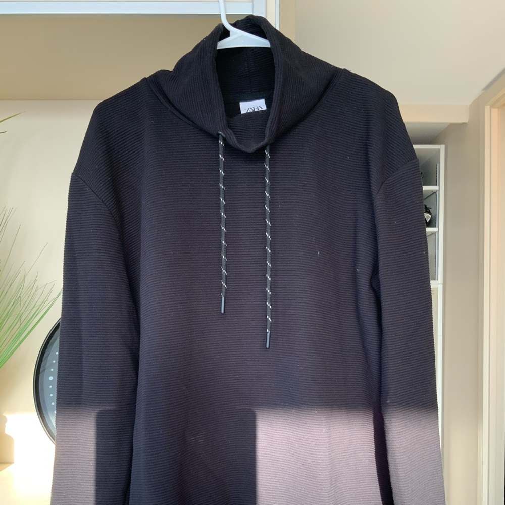 COPY - Black Zara Athletic Turtleneck in Black